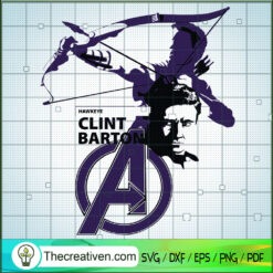 Hawkeye Clint Barton SVG, Avengers Team SVG, Marvel SVG