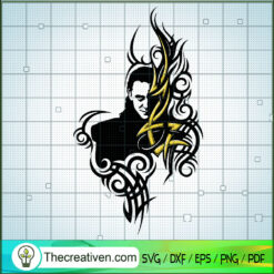 Loki Half Face SVG, Loki God SVG, Marvel Studio SVG
