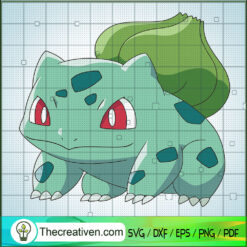 Bulbasaur Pokemon SVG, Pokemon Dex SVG, Pokemon Cartoon SVG