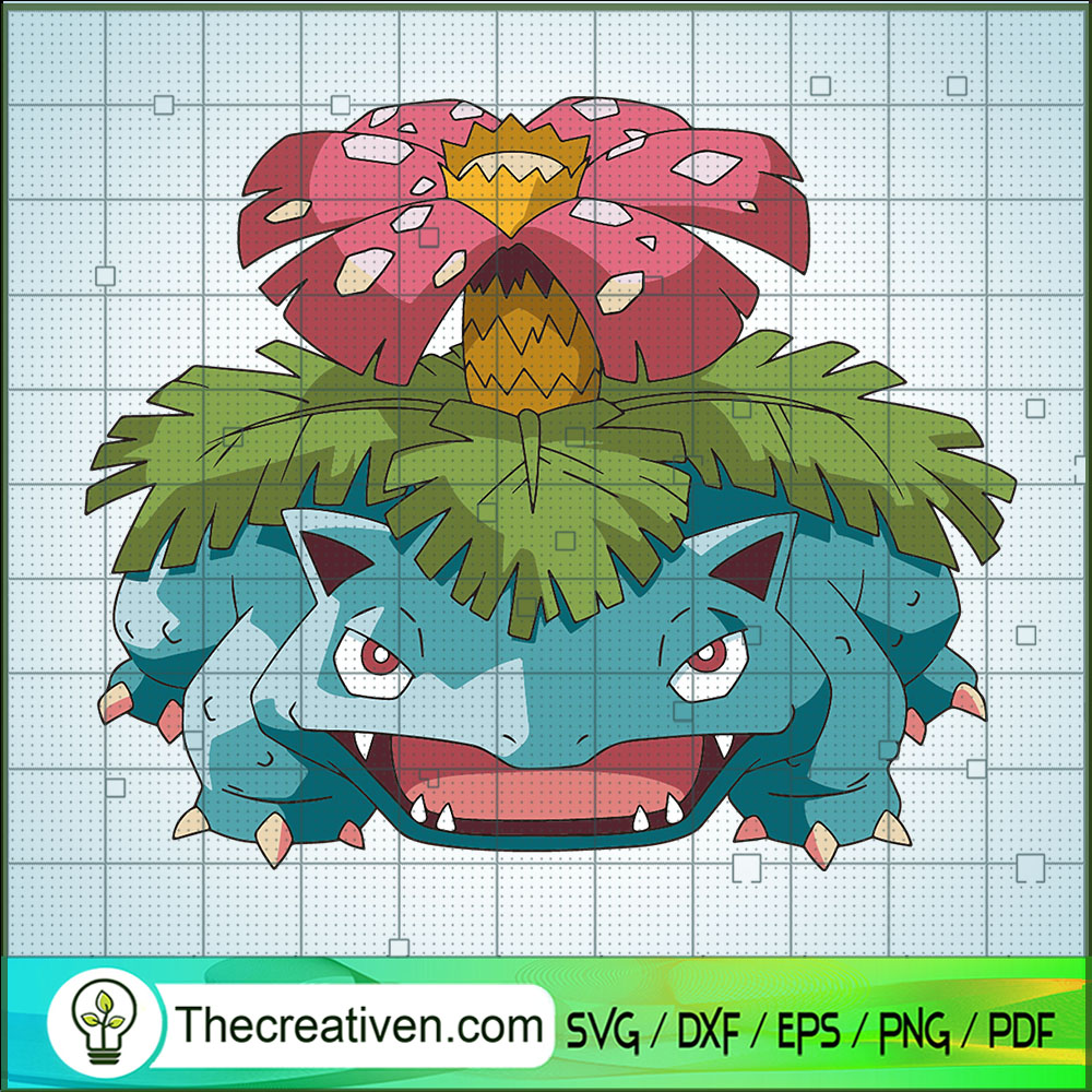 Venusaur Pokemon SVG, Pokemon Dex SVG, Pokemon Cartoon SVG 1 Venusaur Pokemon SVG, Pokemon Dex SVG, Pokemon Cartoon SVG