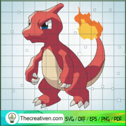 Charmeleon Pokemon SVG Cut File for Cricut & Silhouett Design 64279