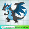 Mega Charizard Ice Pokemon SVG, Pokemon Dex SVG, Pokemon Cartoon SVG 3 006 mega charizard x by tzblacktd d9zwd0t copy