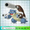 Mega Blastoise Pokemon SVG, Pokemon Dex SVG, Pokemon Cartoon SVG