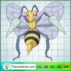 Beedrill Pokemon SVG, Pokemon Dex SVG, Pokemon Cartoon SVG