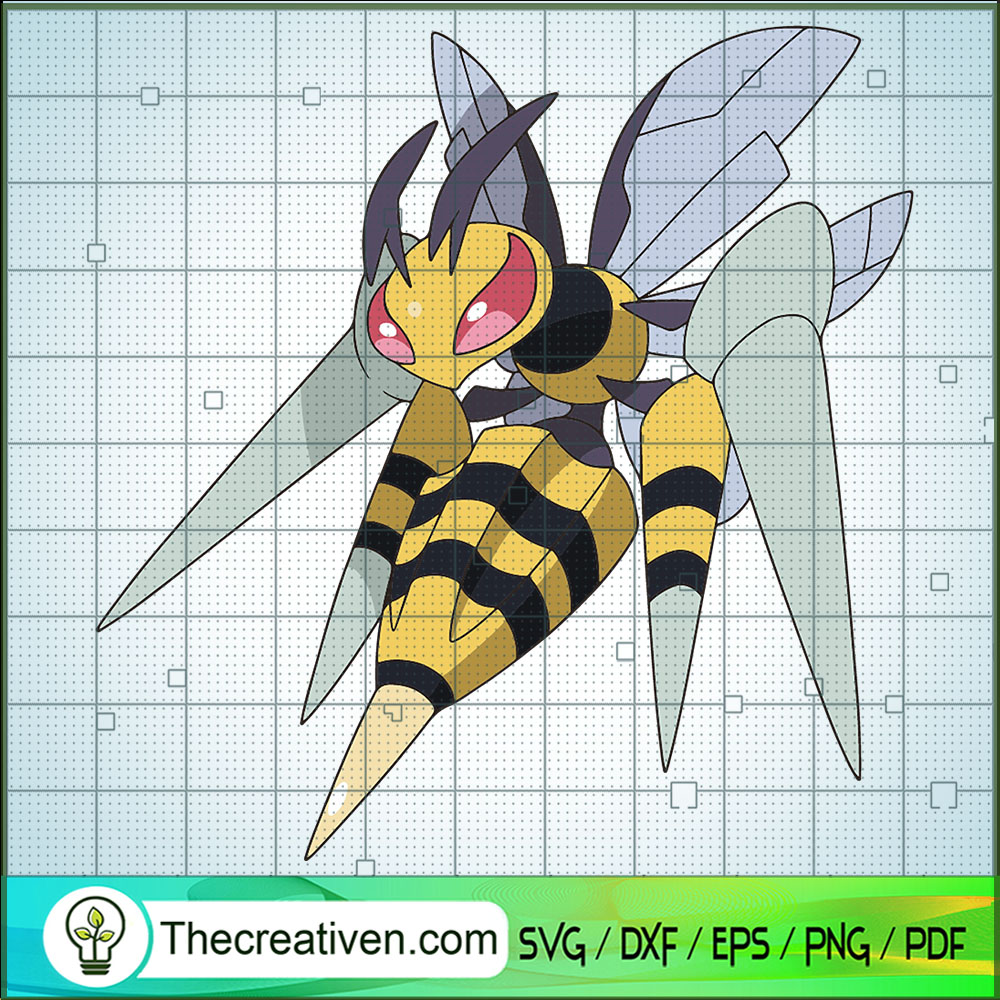 Mega Beedrill Pokemon SVG, Pokemon Dex SVG, Pokemon Cartoon SVG 1 Mega Beedrill Pokemon SVG, Pokemon Dex SVG, Pokemon Cartoon SVG