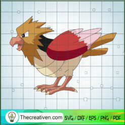 Spearow Pokemon SVG, Pokemon Dex SVG, Pokemon Cartoon SVG