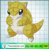 Sandshew Pokemon SVG, Pokemon Dex SVG, Pokemon Cartoon SVG