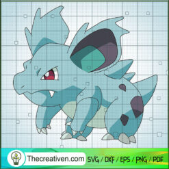 Nidorian Pokemon SVG, Pokemon Dex SVG, Pokemon Cartoon SVG