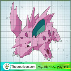 Nidorino Pokemon SVG, Pokemon Dex SVG, Pokemon Cartoon SVG