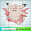 Clefable Pokemon SVG, Pokemon Dex SVG, Pokemon Cartoon SVG