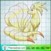 Ninetales Pokemon SVG, Pokemon Dex SVG, Pokemon Cartoon SVG