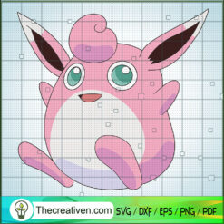 Wigglytuff Pokemon SVG, Pokemon Dex SVG, Pokemon Cartoon SVG