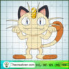 Meowth Pokemon SVG, Pokemon Dex SVG, Pokemon Cartoon SVG 3 052 meowth by tzblacktd da7vabn copy