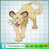 Persian Pokemon SVG, Pokemon Dex SVG, Pokemon Cartoon SVG