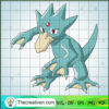 Golduck Pokemon SVG, Pokemon Dex SVG, Pokemon Cartoon SVG