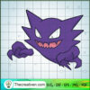 Haunter Pokemon SVG, Pokemon Dex SVG, Pokemon Cartoon SVG