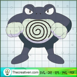 Poliwrath Pokemon SVG, Pokemon Dex SVG, Pokemon Cartoon SVG