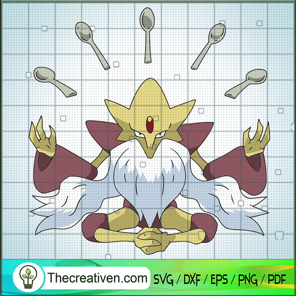 Mega Alakazam Pokemon SVG, Pokemon Dex SVG, Pokemon Cartoon SVG 1 Mega Alakazam Pokemon SVG, Pokemon Dex SVG, Pokemon Cartoon SVG
