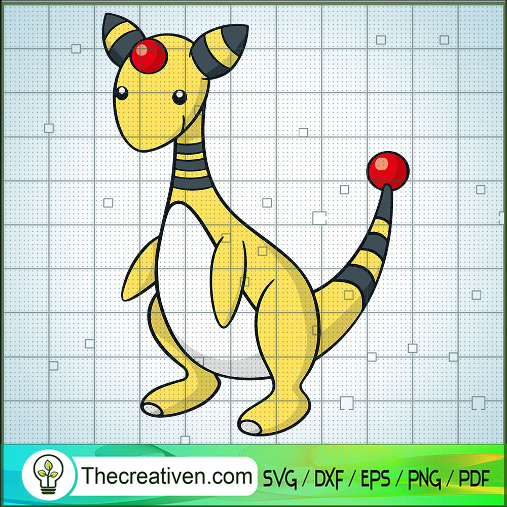Ampharos Pokemon SVG, Pokemon Dex SVG, Pokemon Cartoon SVG 1 Ampharos Pokemon SVG, Pokemon Dex SVG, Pokemon Cartoon SVG
