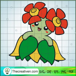 Bellossom Pokemon SVG, Pokemon Dex SVG, Pokemon Cartoon SVG