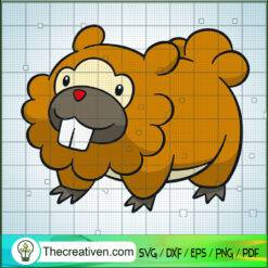 Bidoof Pokemon SVG, Pokemon Dex SVG, Pokemon Cartoon SVG