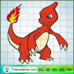 Charmeleon Pokemon SVG Cut File for Cricut & Silhouett Design 64496