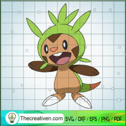 Chespin Pokemon SVG, Pokemon Dex SVG, Pokemon Cartoon SVG