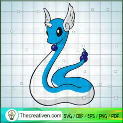 Dragonair Pokemon SVG, Pokemon Dex SVG, Pokemon Cartoon SVG