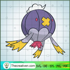 Drifblim Pokemon SVG, Pokemon Dex SVG, Pokemon Cartoon SVG