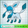 Glaceon Pokemon SVG, Pokemon Dex SVG, Pokemon Cartoon SVG 3 Glaceon copy