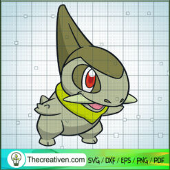 Axew Pokemon SVG Cut File for Cricut & Silhouette Design 64578