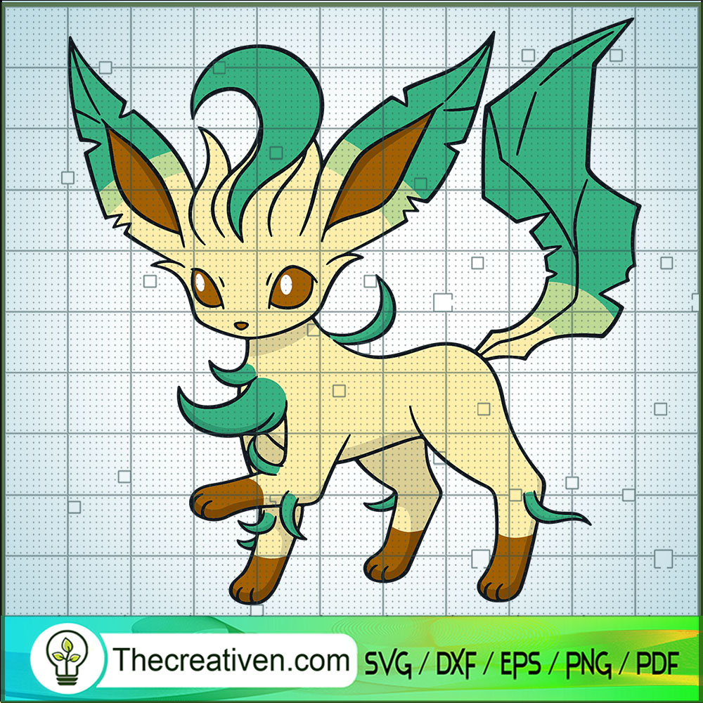 Leafeon Pokemon SVG, Pokemon Dex SVG, Pokemon Cartoon SVG 1 Leafeon Pokemon SVG, Pokemon Dex SVG, Pokemon Cartoon SVG