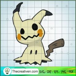 Mimikyu Pokemon SVG, Pokemon Dex SVG, Pokemon Cartoon SVG