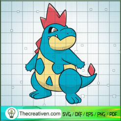 Croconaw Pokemon SVG, Pokemon Dex SVG, Pokemon SVG