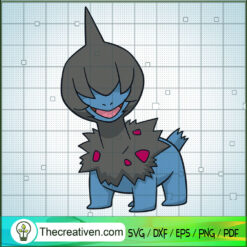 Deino Pokemon SVG, Pokemon Dex SVG, Pokemon SVG