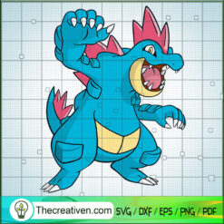 Feraligatr Pokemon SVG, Pokemon Dex SVG, Pokemon SVG