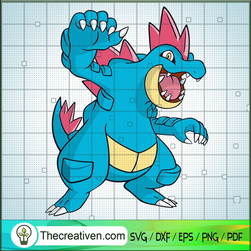 Feraligatr Pokemon SVG, Pokemon Dex SVG, Pokemon SVG 1 Feraligatr Pokemon SVG, Pokemon Dex SVG, Pokemon SVG