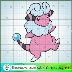Flaaffy Pokemon SVG, Pokemon Dex SVG, Pokemon SVG