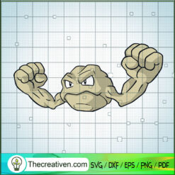 Geodude Pokemon SVG, Pokemon Dex SVG, Pokemon SVG