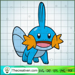 Mudkip Pokemon SVG, Pokemon Dex SVG, Pokemon Cartoon SVG