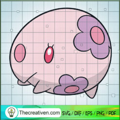 Munna Pokemon SVG, Pokemon Dex SVG, Pokemon Cartoon SVG