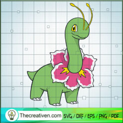 Meganium Pokemon SVG, Pokemon Dex SVG, Pokemon SVG