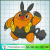 Pignite Pokemon SVG, Pokemon Dex SVG, Pokemon SVG 2 Pignite copy