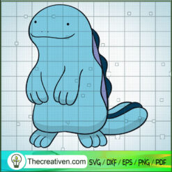Quagsire Pokemon SVG, Pokemon Dex SVG, Pokemon Cartoon SVG