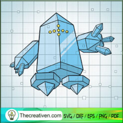 Regice Pokemon SVG, Pokemon Dex SVG, Pokemon SVG