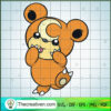Teddiursa Pokemon SVG, Pokemon Dex SVG, Pokemon SVG