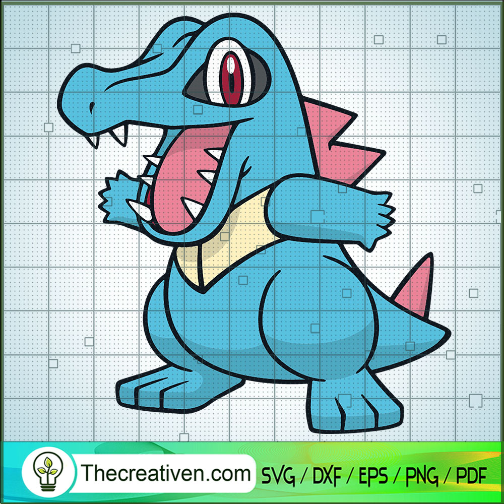 Totodile Pokemon SVG, Pokemon Dex SVG, Pokemon SVG 1 Totodile Pokemon SVG, Pokemon Dex SVG, Pokemon SVG