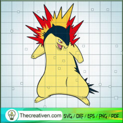 Typhlosion Pokemon SVG, Pokemon Dex SVG, Pokemon SVG