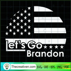 Let's Go Brandon Circle Flag Logo SVG, LGBFJB SVG, Anti Biden SVG
