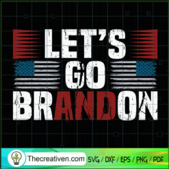 Let's Go Brandon SVG, Vintage Words SVG, Anti Biden SVG